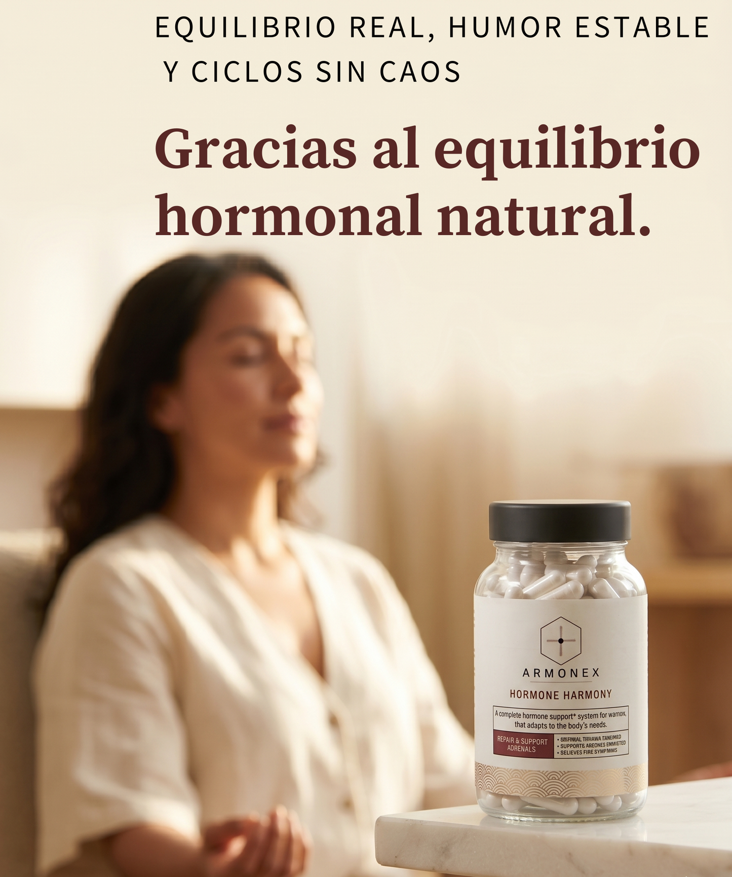 Armonex Equilibrio Hormonal | Suplemento Natural Femenino · 60 Cápsulas